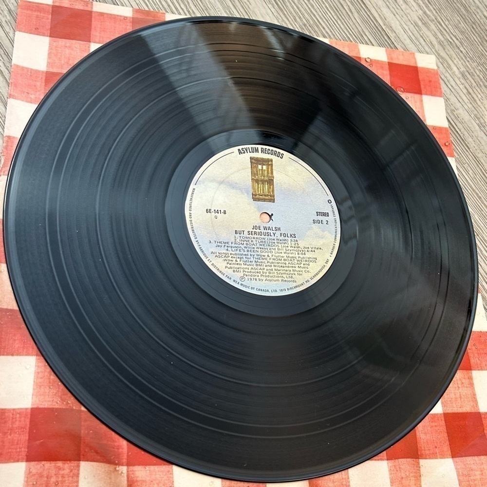 JOE WALSH But Seriously, Folks vintage first cut 1978 vinyl Lp album. 12”. 33rpm - Picture 4 of 7